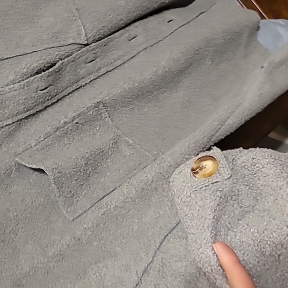 BKE Womens Medium shacket. Blue gray and extremely soft shacket💙!! - Picture 5 of 5